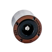 Rain Bird 12 ft. full-circle MPR nozzle product image showing color-coded top, spray outlet, and durable molded construction for long-term use.