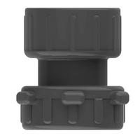 Schedule 80 PVC female manifold adapter, 1 in. FIP — O-ring sealed and fully unionized with buttress thread, shown on a white background.