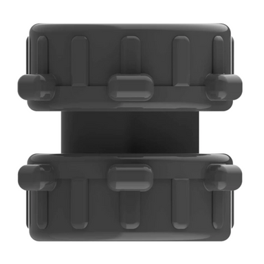 Action Machining 1 in. schedule-80 PVC female coupling (SKU 18-120), sealed O-ring and buttress thread, front view