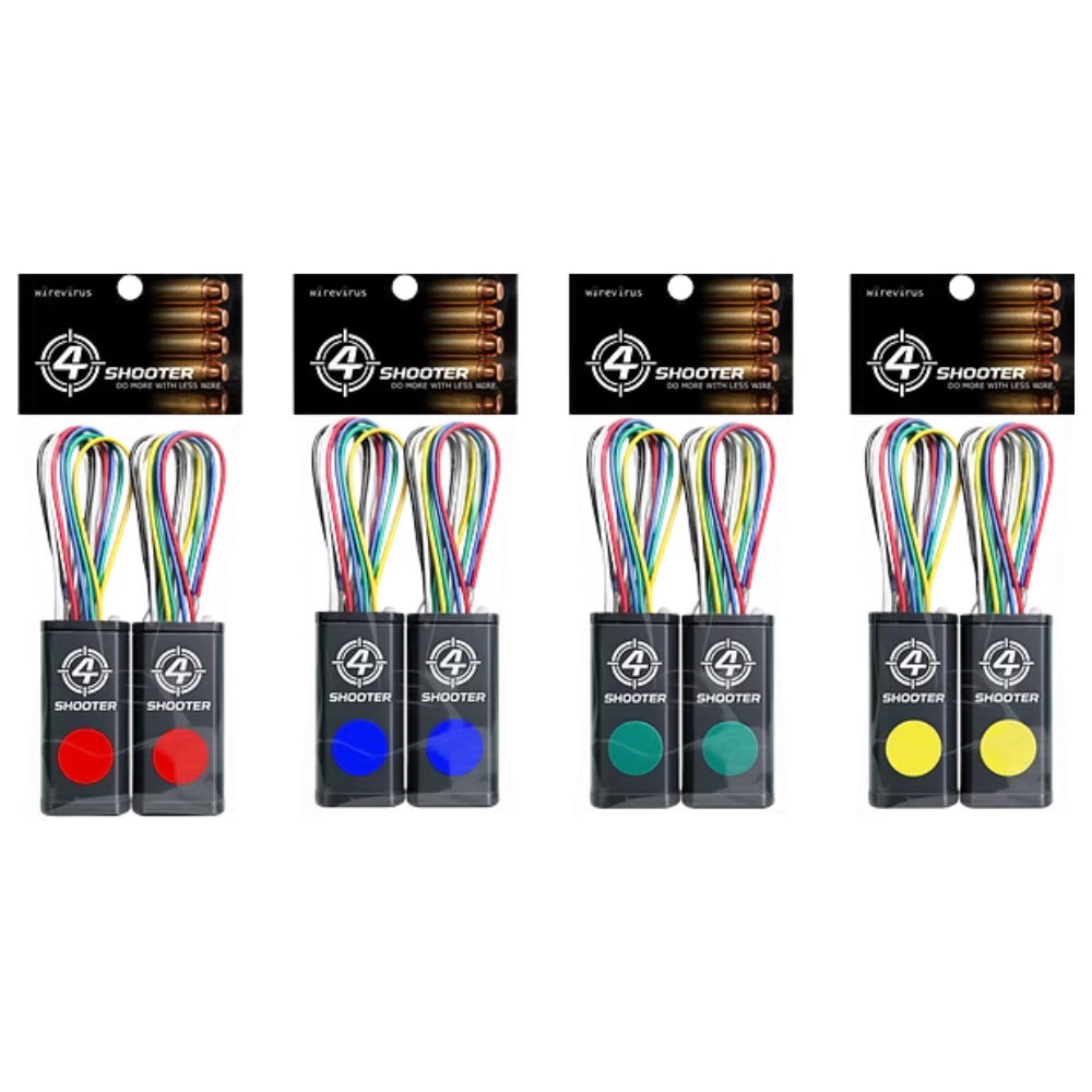 4 Shooter BG-4SHOOTER blue 4-station irrigation controller, front view