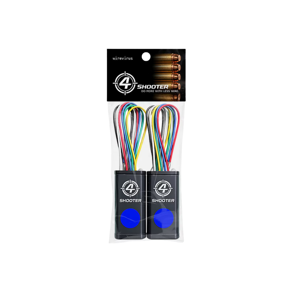 4 Shooter BG-4SHOOTER blue multiple-zone controller, angled view showing connections