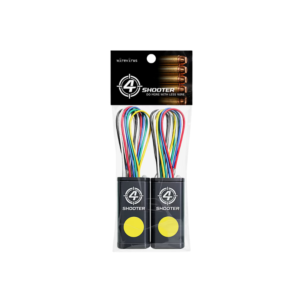 4 Shooter BG-4SHOOTER yellow variant, front view of 4-station controller