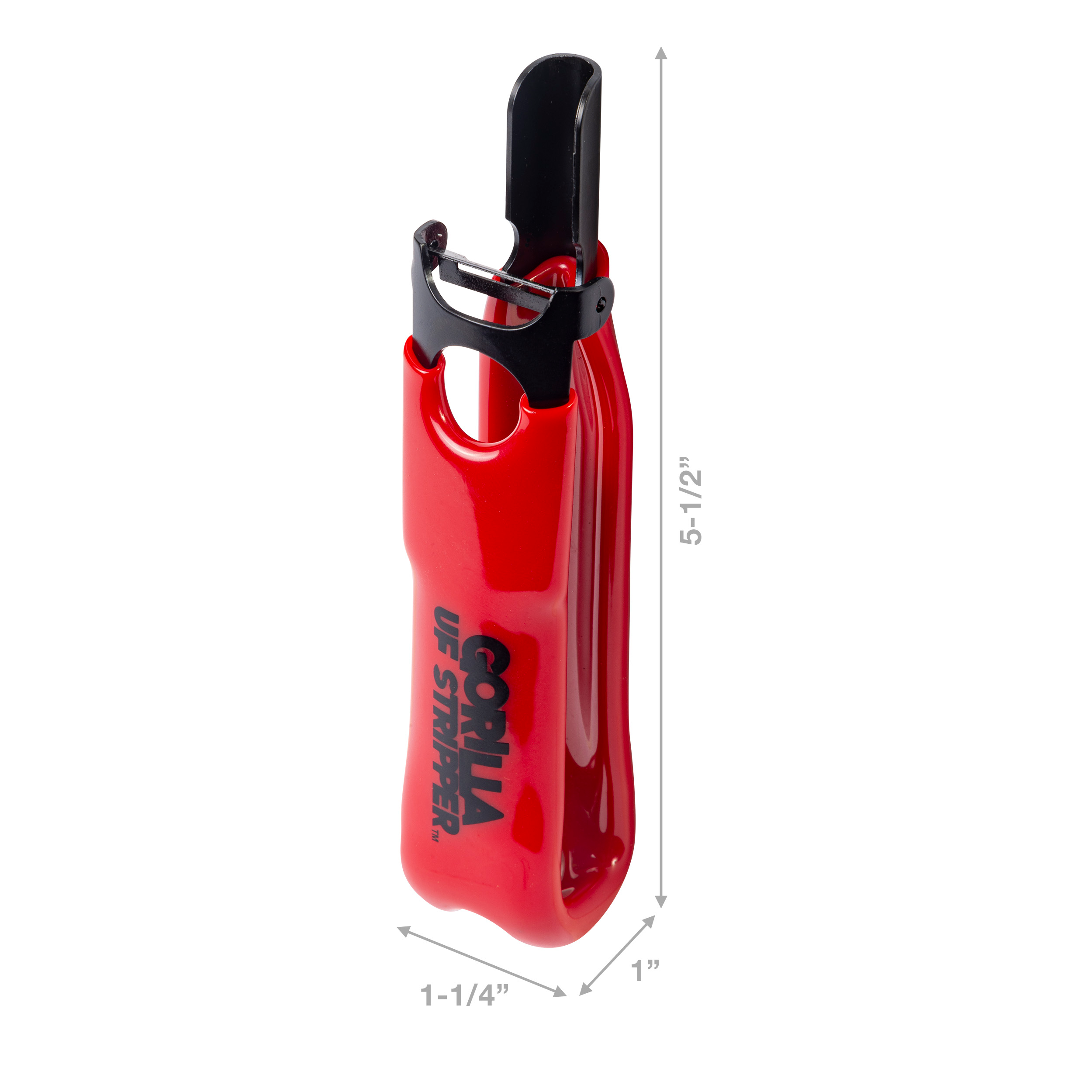Front view of King Gorilla UF Cable Stripper model 46200 showing slim head, cushioned handle, and compact 10 in profile for tight enclosures.