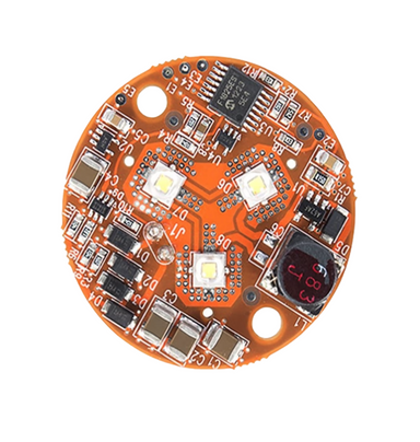 FX ZD 9LED uplight replacement kit components: replacement LED board, reflector, 20° diffuser, amber/blue/green filters, and screws (product image).