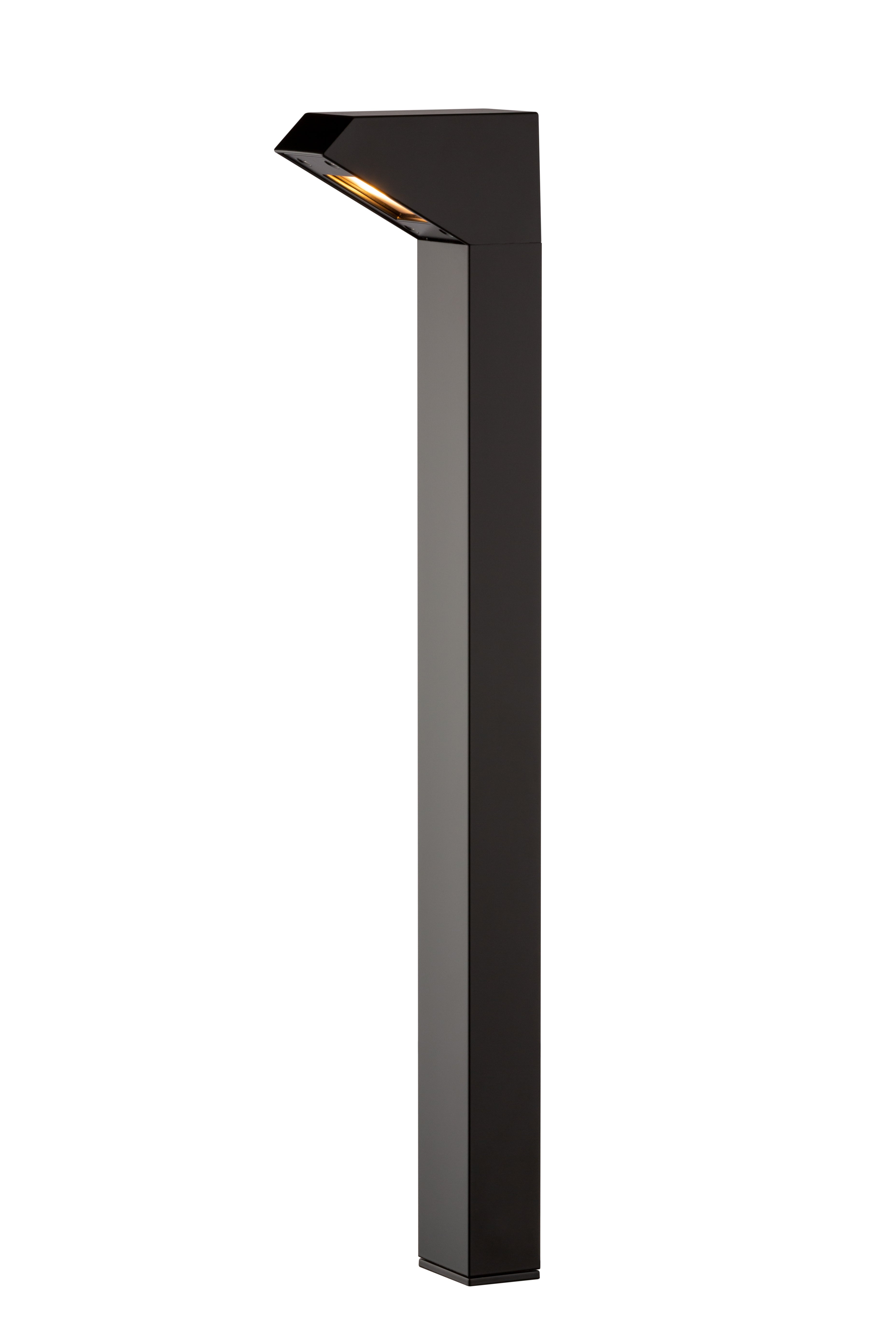 FX M-PK ZD path light in flat black — low-profile stake-mounted landscape light with integrated LEDs