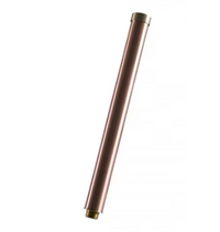 FX Luxor ZD 18-inch aluminum LED riser in bronze metallic finish, upright landscape path light assembly showing riser and LED head.