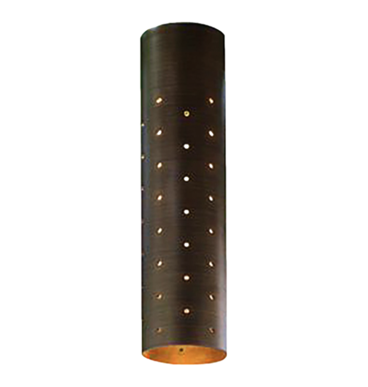 FX VE 3-LED Perforated Sleeve Down Light - Antique Bronze