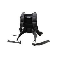 Front view of FlowZone ComfortStraps FZAAGD showing padded mesh shoulder straps, wide waist belt and chest strap mounts.