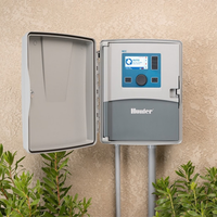 Hunter MCC-800-P mounted on exterior wall showing plastic wall-mount installation.