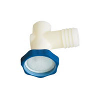 Valve protector 1" MIPT x 1" insert — pressure-sensitive valve, dirt-arrestor screen and ergonomic grip.