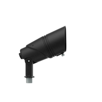 Kichler Varia medium adjustable accent light in Textured Black, angled front view.