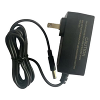 Front view of FlowZone 21V/1A Li‑Ion battery charger (FZAAEP) on white background, showing plug and cable.