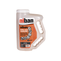 Photo of Niban 4 lb granular bait in a comfort-grip applicator bottle showing weather-resistant granules and dosing tip.