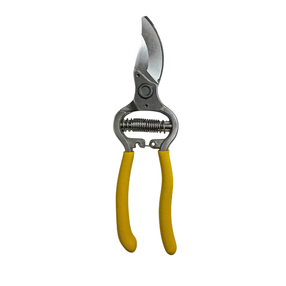 Angled close-up of PT-BP1-100 blade and dual hook, highlighting cutting edge and blade alignment for precise trims.