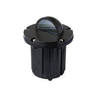 Pro-Trade IG3 in-ground light, antique brass eyelid cover and composite housing, front view showing fixture body and cover on white background (product image).