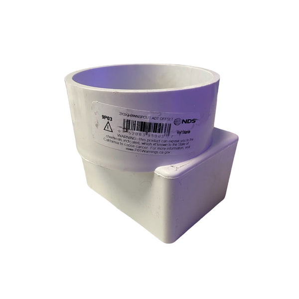 Ups&Downs様 NDS 9P03 Offset Downspout Adapter | Sprinkler Supply Store