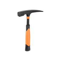 Picard 87500 Black Giant brick hammer showing black powder-coated head and black-orange 2-component rubber handle, 21 oz.
