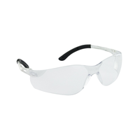 SAS NSX Turbo safety glasses with clear lens on white background