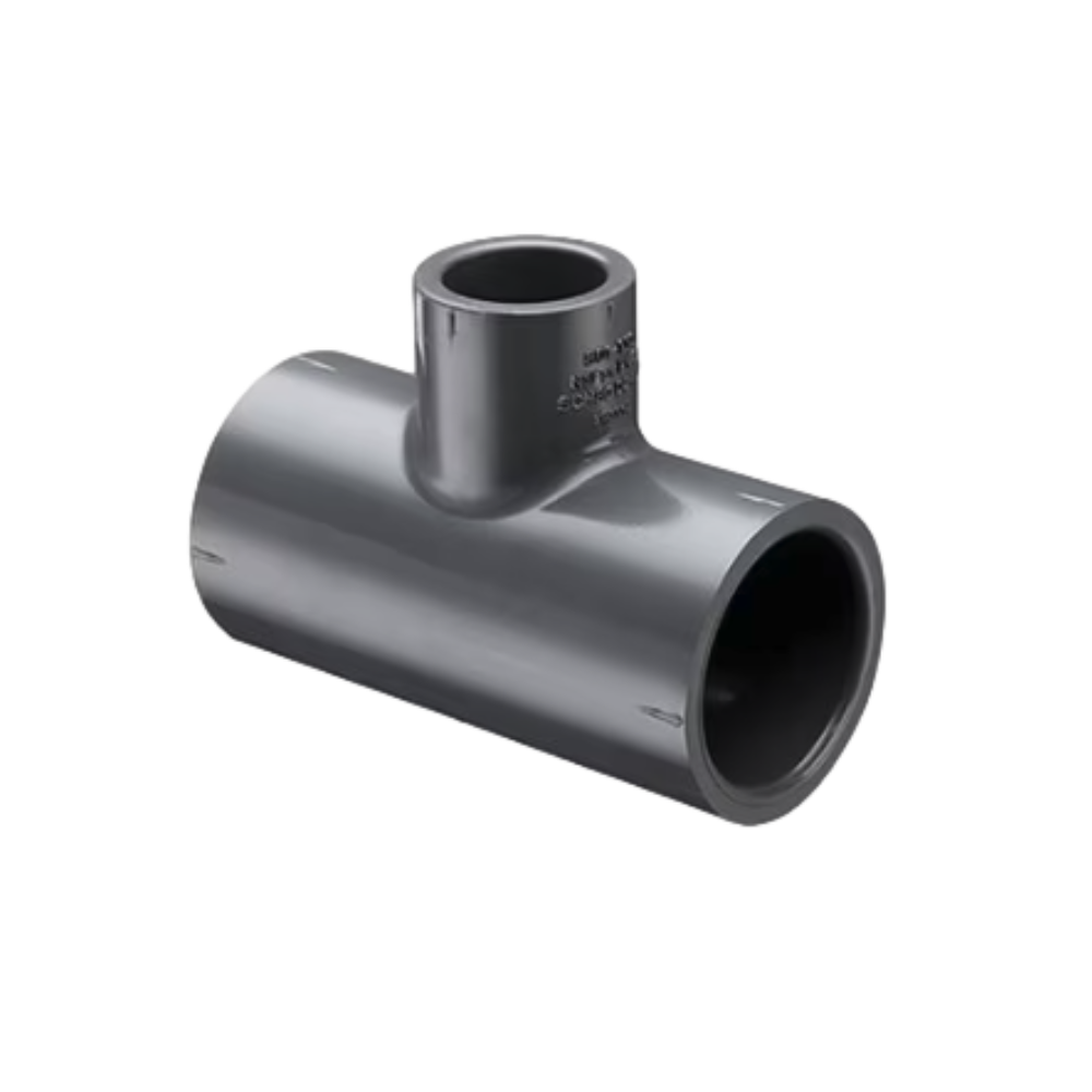 SPEARS Schedule 80 PVC Reducing Tee, 4" x 4" x 3" Socket