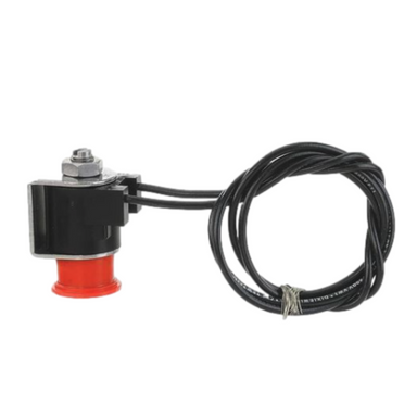 Close-up product image of Superior 16200 24 VAC solenoid assembly showing black coil, metal mounting bracket, and attached wire lead for irrigation valves.