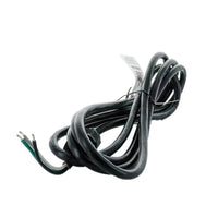 Close view of right-angle plug and integrated waterproof gland on the Paige Electric 8-foot pigtail, showing sealed strain relief and cord entry details.