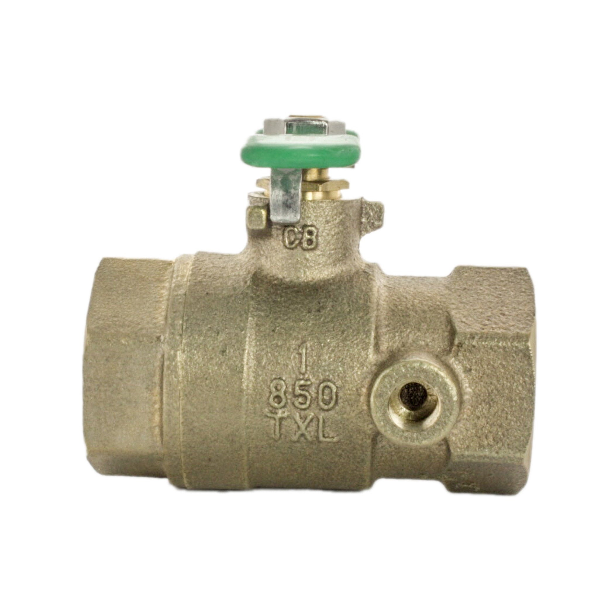 Wilkins 1-850TXL — 1" Full-Port Tapped Ball Valve, Lead-Free