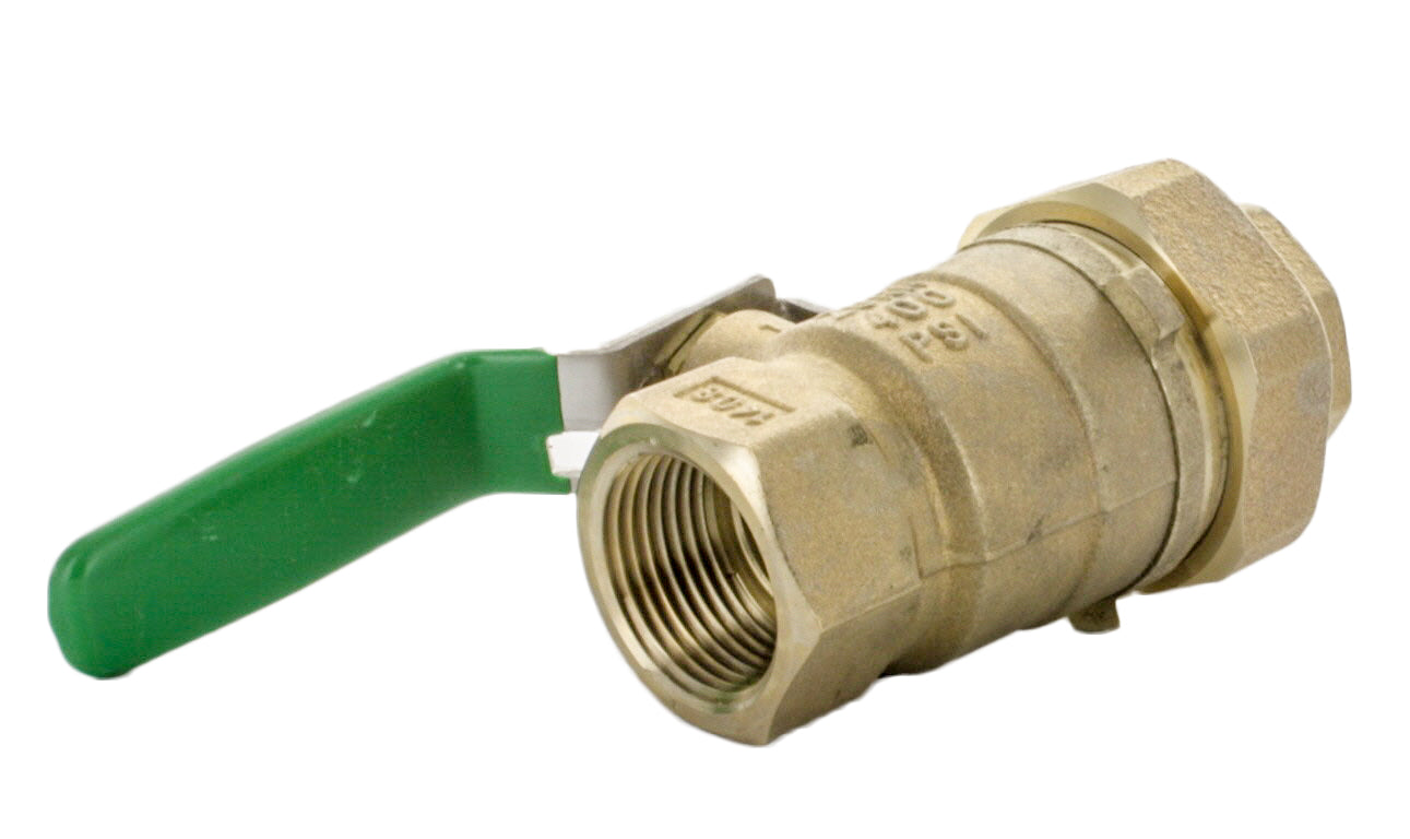 Wilkins 1-850UXL 1" Full-Port Lead-Free Bronze Ball Valve FNPT Union