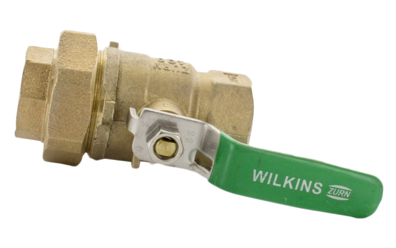 Wilkins 1-850UXL 1" Full-Port Lead-Free Bronze Ball Valve FNPT Union