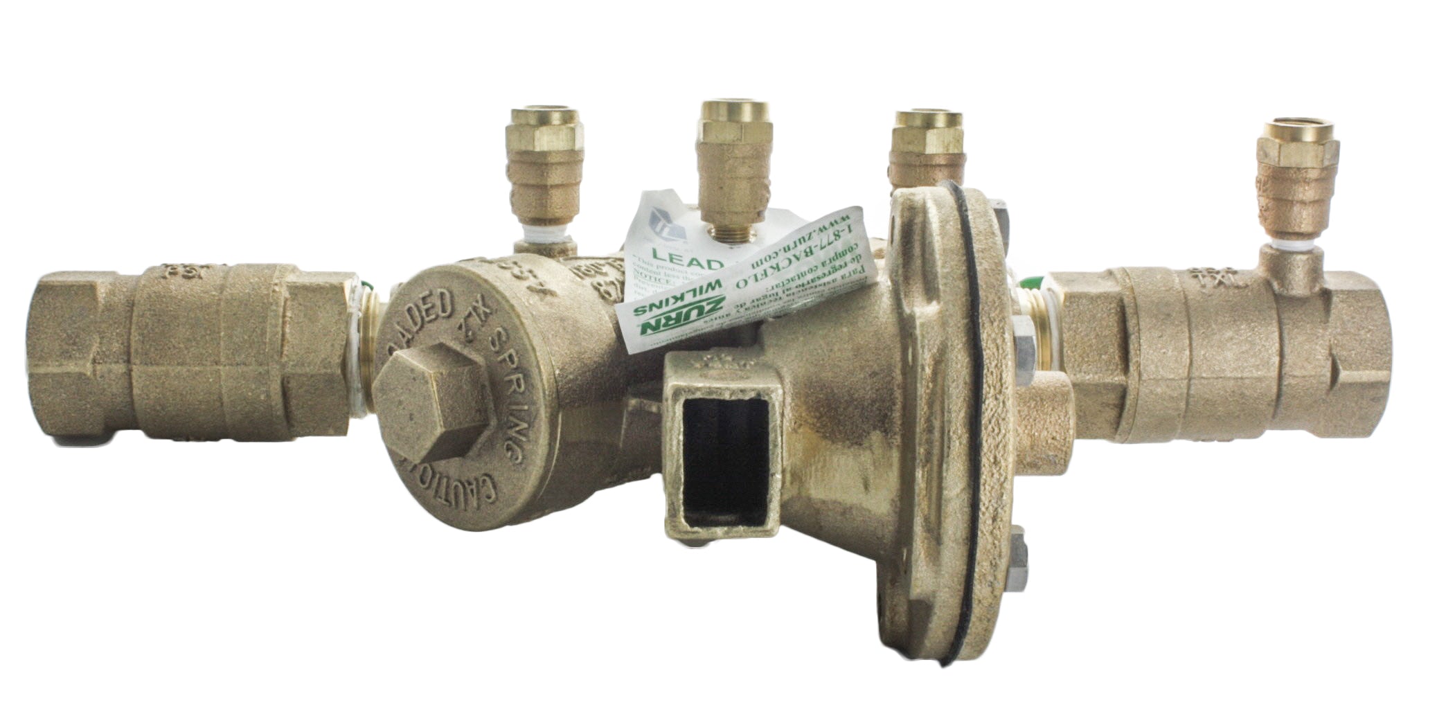 Wilkins 1-975XL2 1-inch RPZ Backflow Preventer, Lead-Free Bronze FNPT