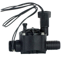 Top-down view of Rain Bird 100-HV-MB showing solenoid cap, adjustment screw area, and compact footprint designed for valve-box installations.