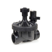 Rain Bird 200PEB 2-inch industrial irrigation valve, glass-filled nylon body with one-piece solenoid and threaded inlet/outlet.