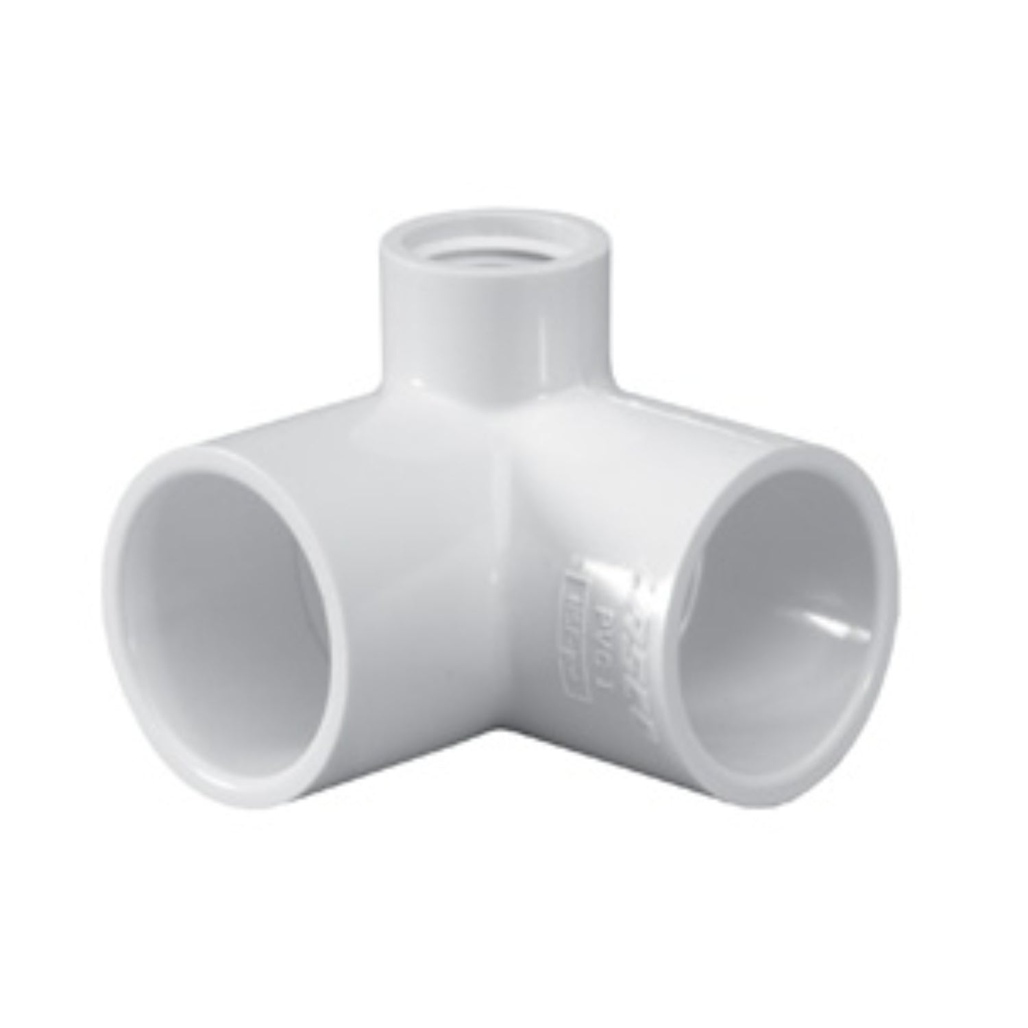 90° PVC Side Outlet Elbow, 1" x 1" x 1/2" — Schedule 40