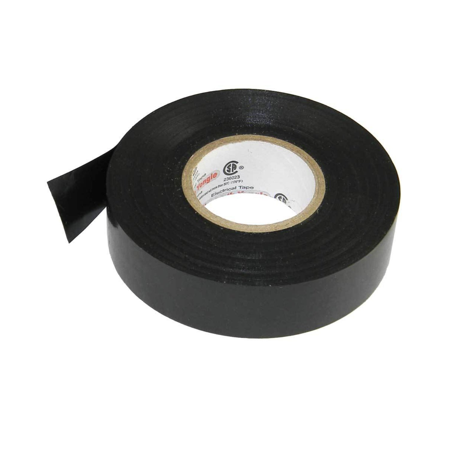 Black roll of T60NL vinyl electrical tape, 3/4 in x 60 ft—used for insulating splices and PVC repairs.