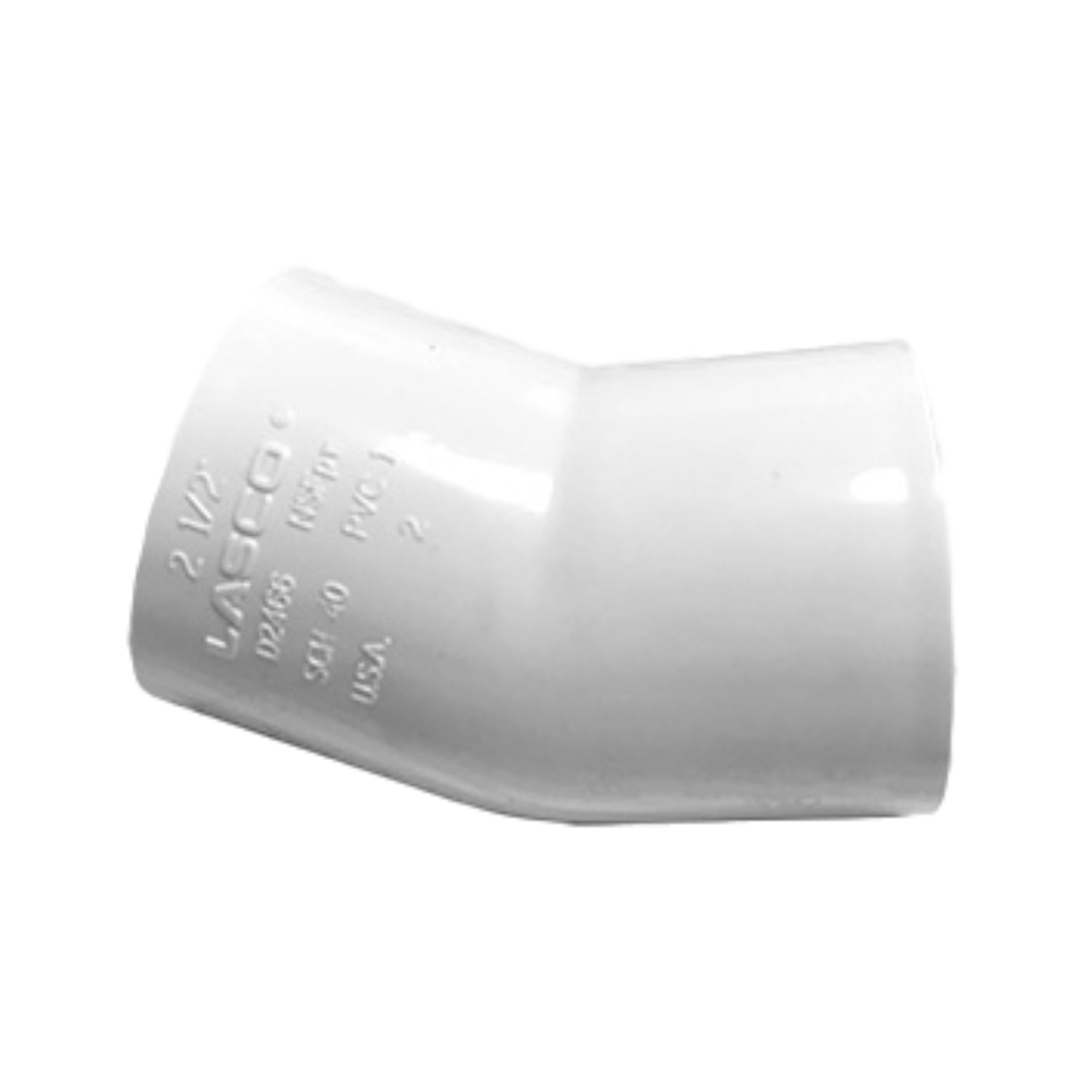 Lasco 465-015 1-1/2" PVC Socket 22.5° Elbow (Schedule 40)