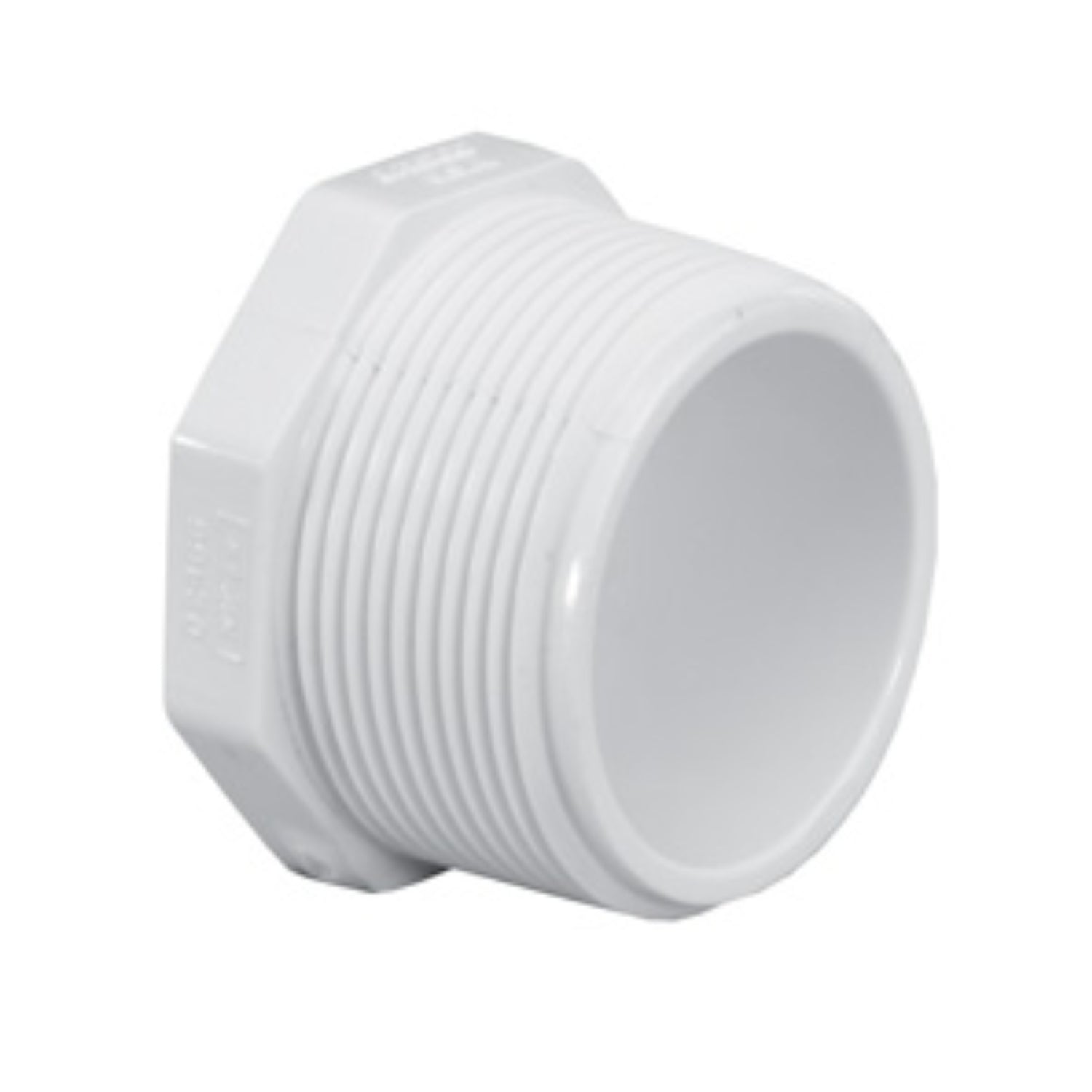 4" Schedule 40 PVC Plug (MIPT) — 450-040 Threaded Male Plug