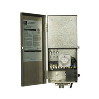FX PotenzaX PX900TSS 900W stainless steel multi-tap transformer, front view showing timer dial, controls, and molded power cord (approx. 100 characters).