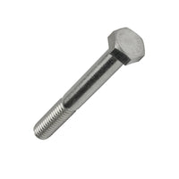Close-up image of NDS 113BB stainless steel bolt, 2-1/2 in x 3/8 in, for 12 x 17 in valve box covers.