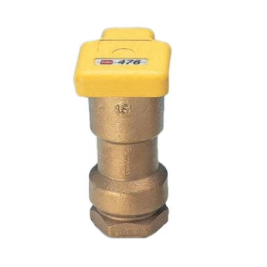 Toro 100-SLVC 1-inch quick coupler valve with yellow vinyl cover, one-piece single-lug design shown at product angle for identification and installation