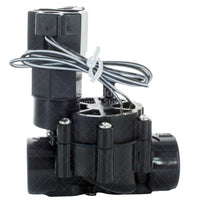Top view of Rain Bird 100DVSS valve showing encapsulated 24VAC solenoid and access to bonnet screws for service.