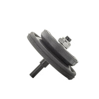 Angle view of Toro 102-0770 diaphragm assembly for P220 series 1.5-inch valve, highlighting diaphragm shape and retaining ring.