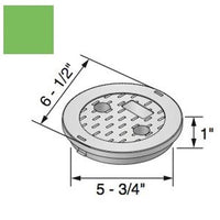 Green NDS 107C 6-inch standard overlapping valve box lid, molded polyethylene with UV protection for irrigation valve protection and easy access