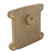 Rear view of Febco 110-035 cover plate showing interior recess for the O-ring and the sealing surface for the backflow assembly.
