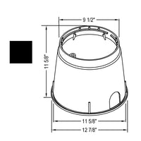 NDS - 111B - Standard 10" Round, Box Only, Black