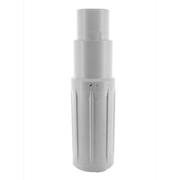 Front-angle photo of NDS118-05 telescopic PVC repair coupling showing 1/2-inch socket and spigot ends on white background.