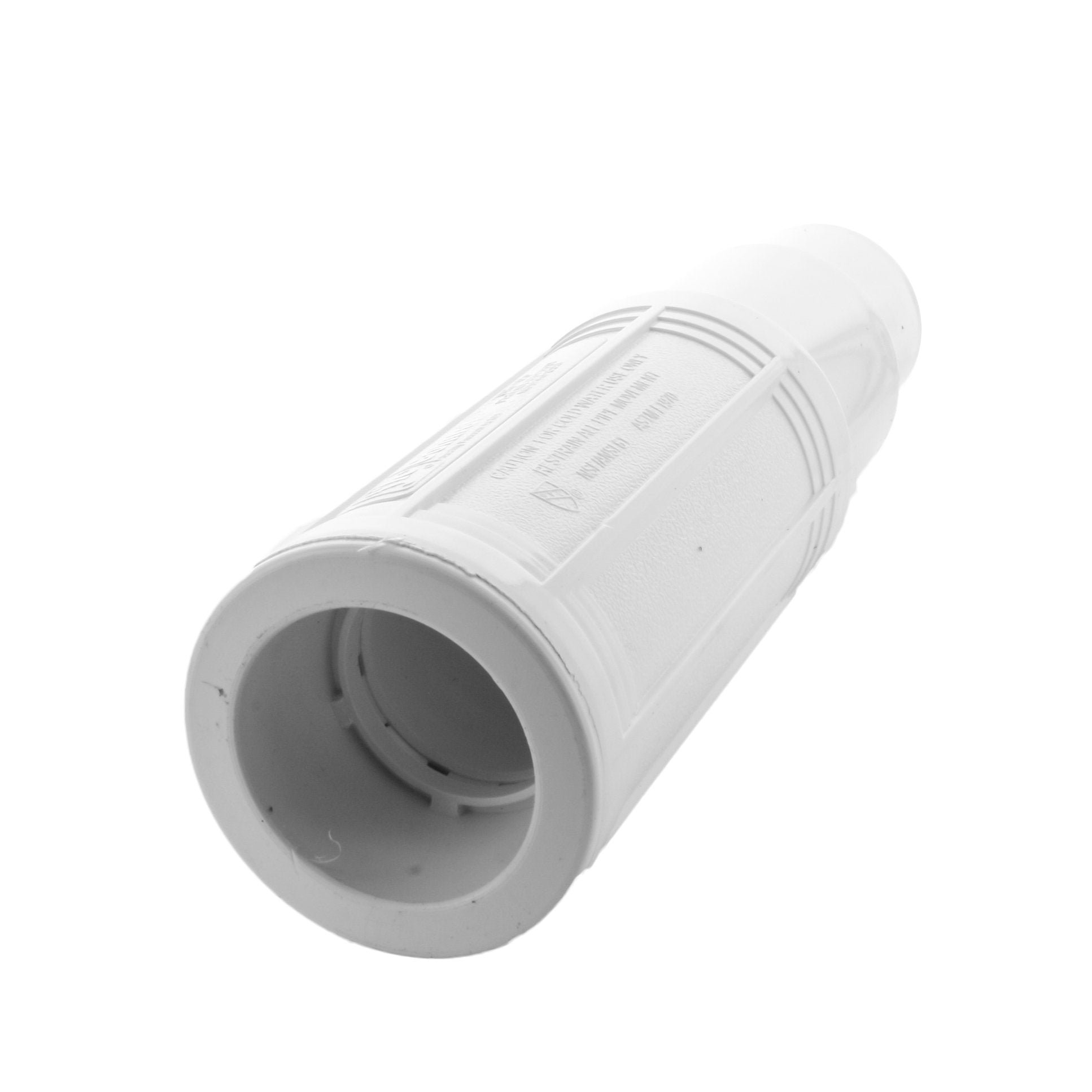 Top-down view of 1/2-inch NDS118-05 telescopic coupling showing adjustable sleeve and sealed fitting profile.