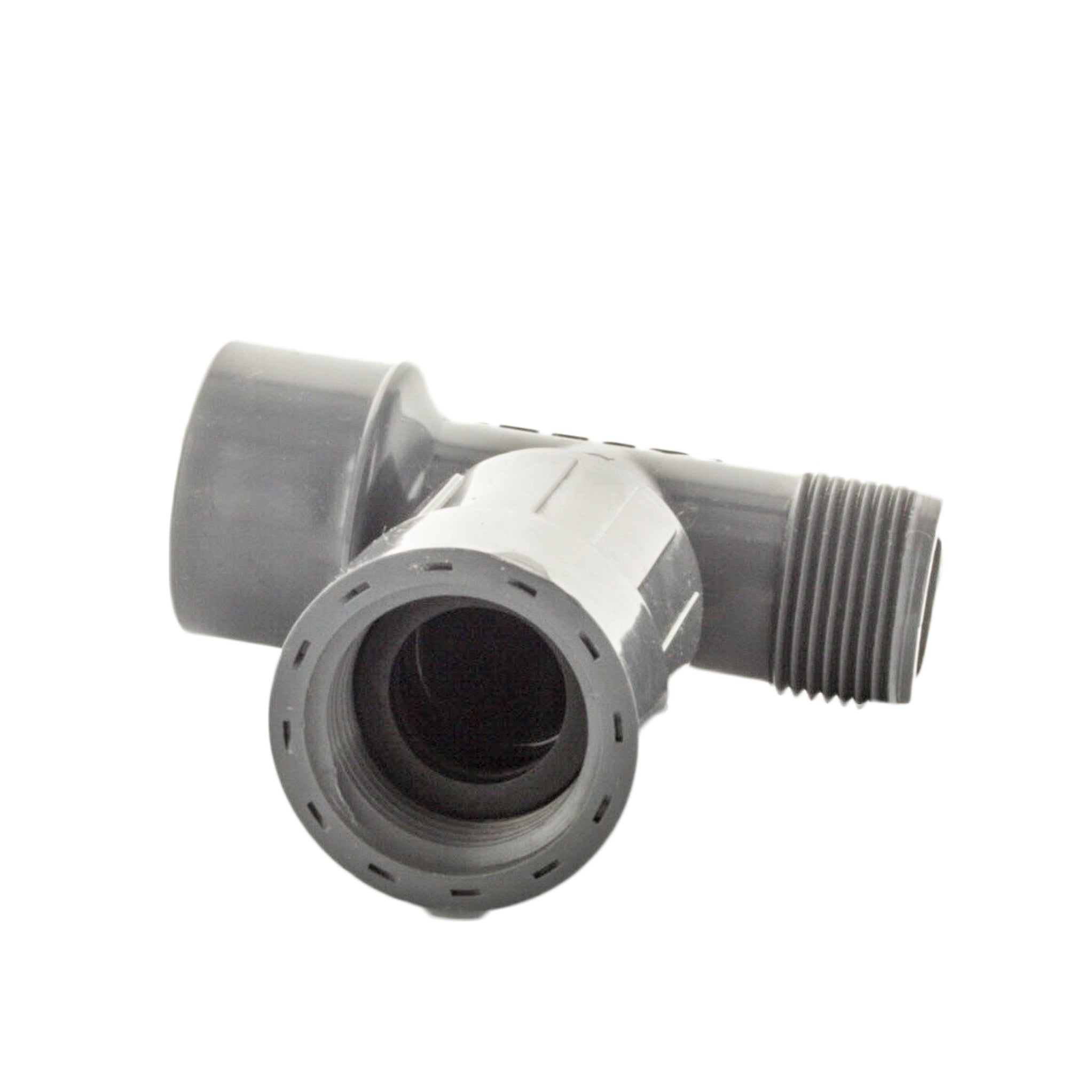 1" PVC Tee Slip x FVCONN x MIPT, 1-inch