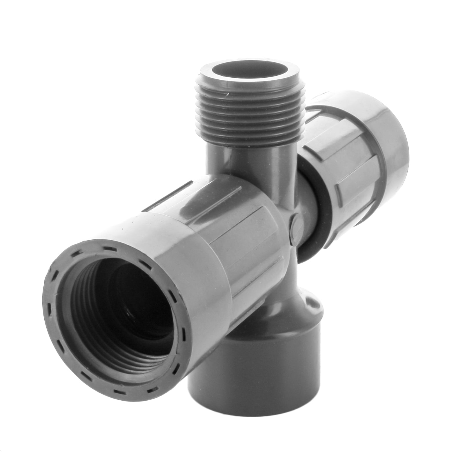 Lasco UltraZone 1" PVC Cross - 1" Slip x MTHD x FVConn