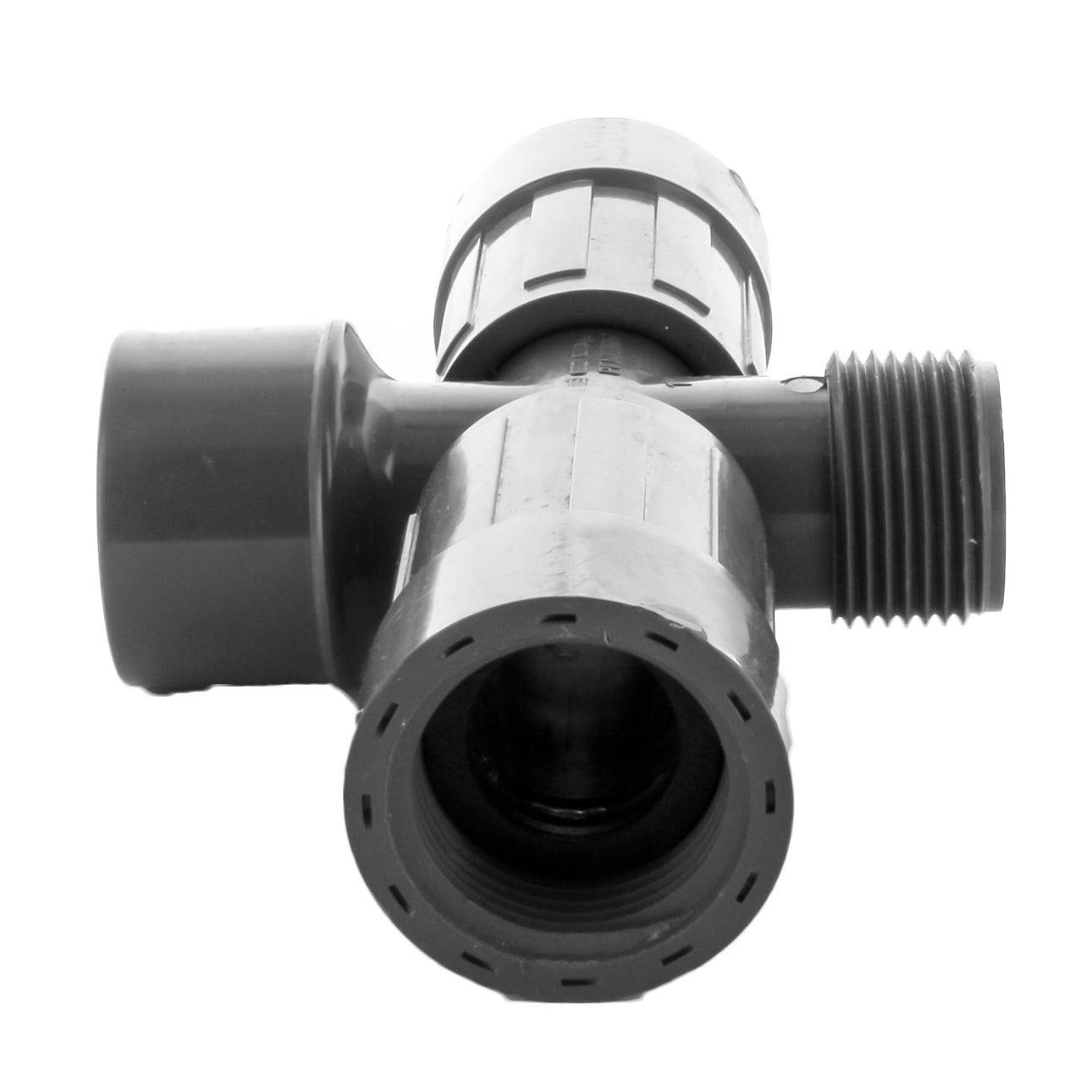 Lasco UltraZone 1" PVC Cross - 1" Slip x MTHD x FVConn