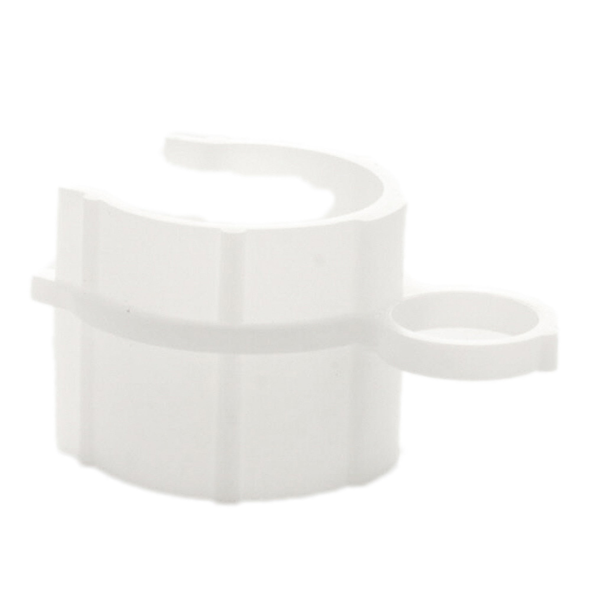 Close-up of the Hunter P/N 123200SP collar showing internal profile and molded feature details for aligning and holding the rotor riser in place.