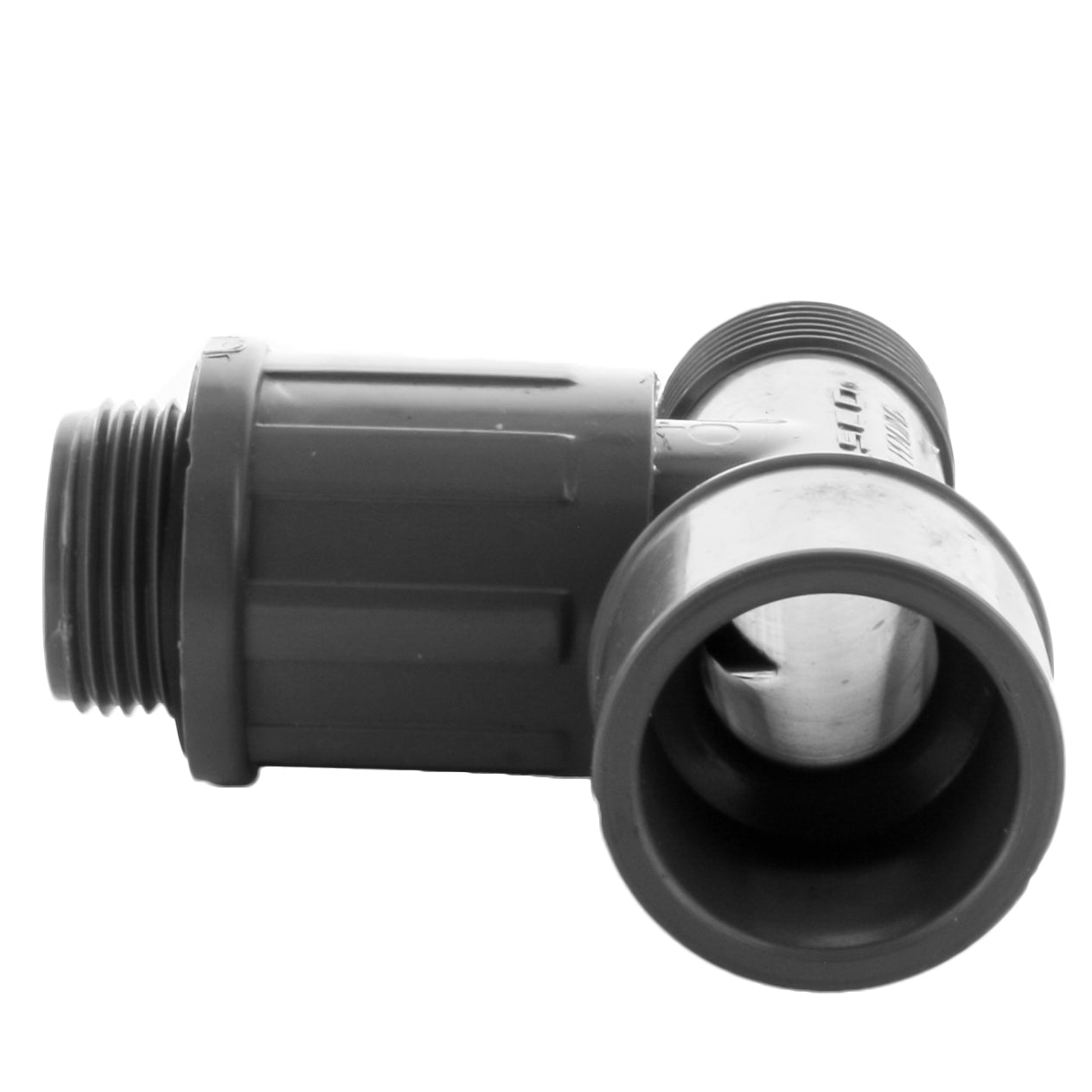 1 in. PVC Manifold Tee — Slip x Telescoping x MIPT (1304-010)